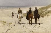 Anton mauve Riders on the Beach at Scheveningen (nn02) oil